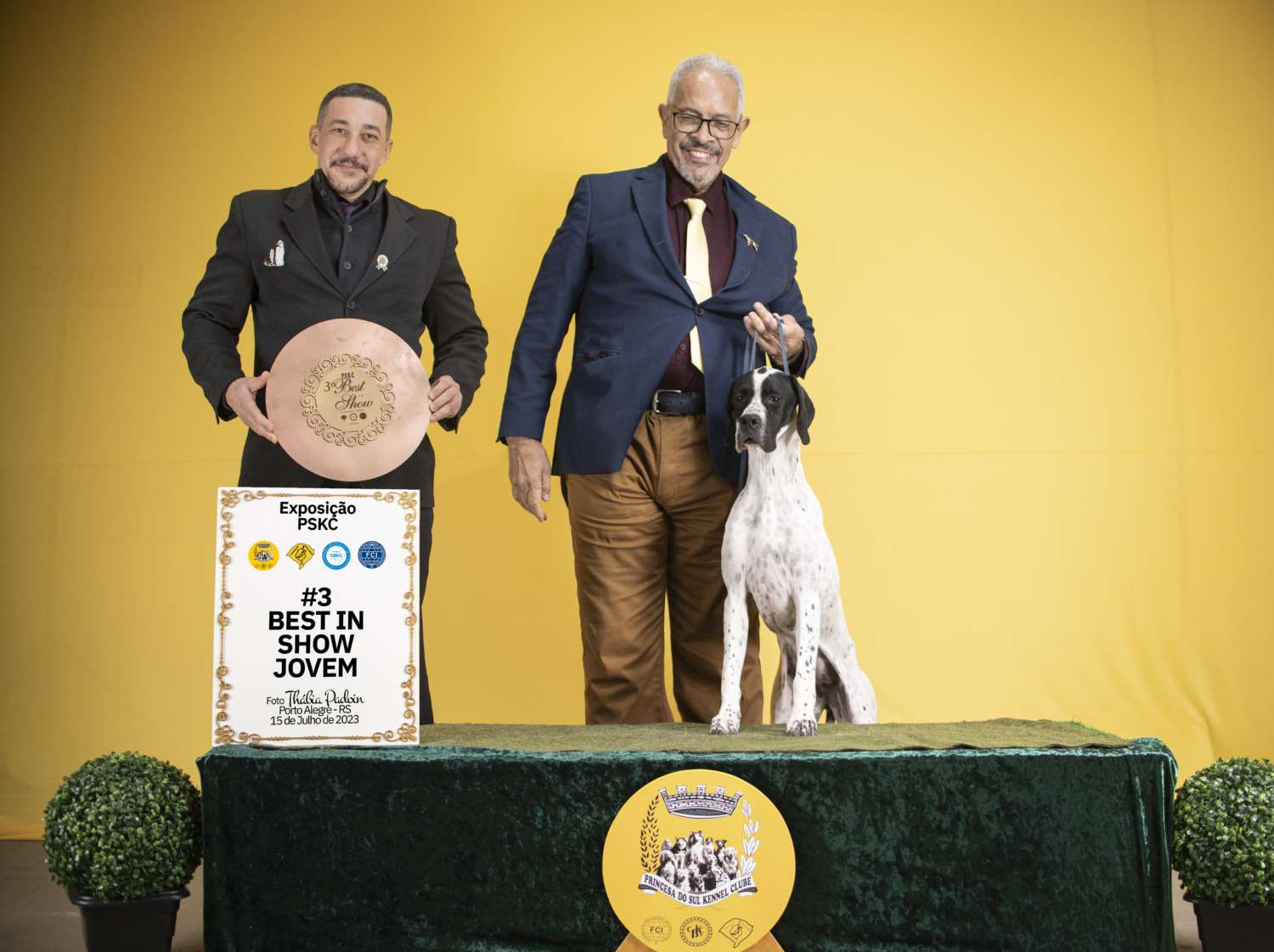 Plantel com campeões nacionais e internacionais, linhagens selecionadas de Pointer Inglês e Pintchers...